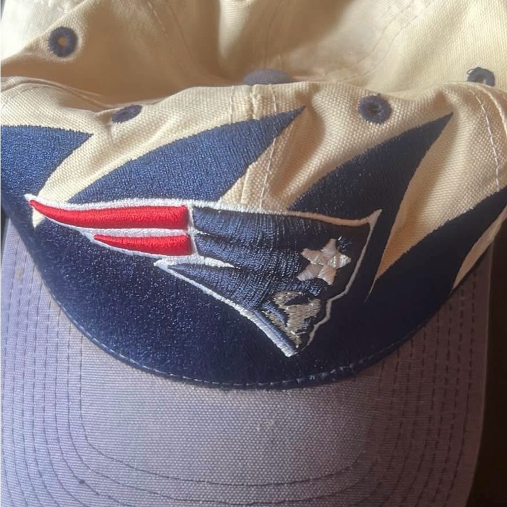 New England Patriots Cap - Blue and Cream